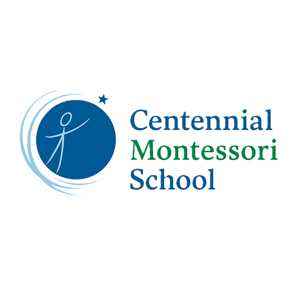 Centennial Montessori School primary logo with wordmark.
